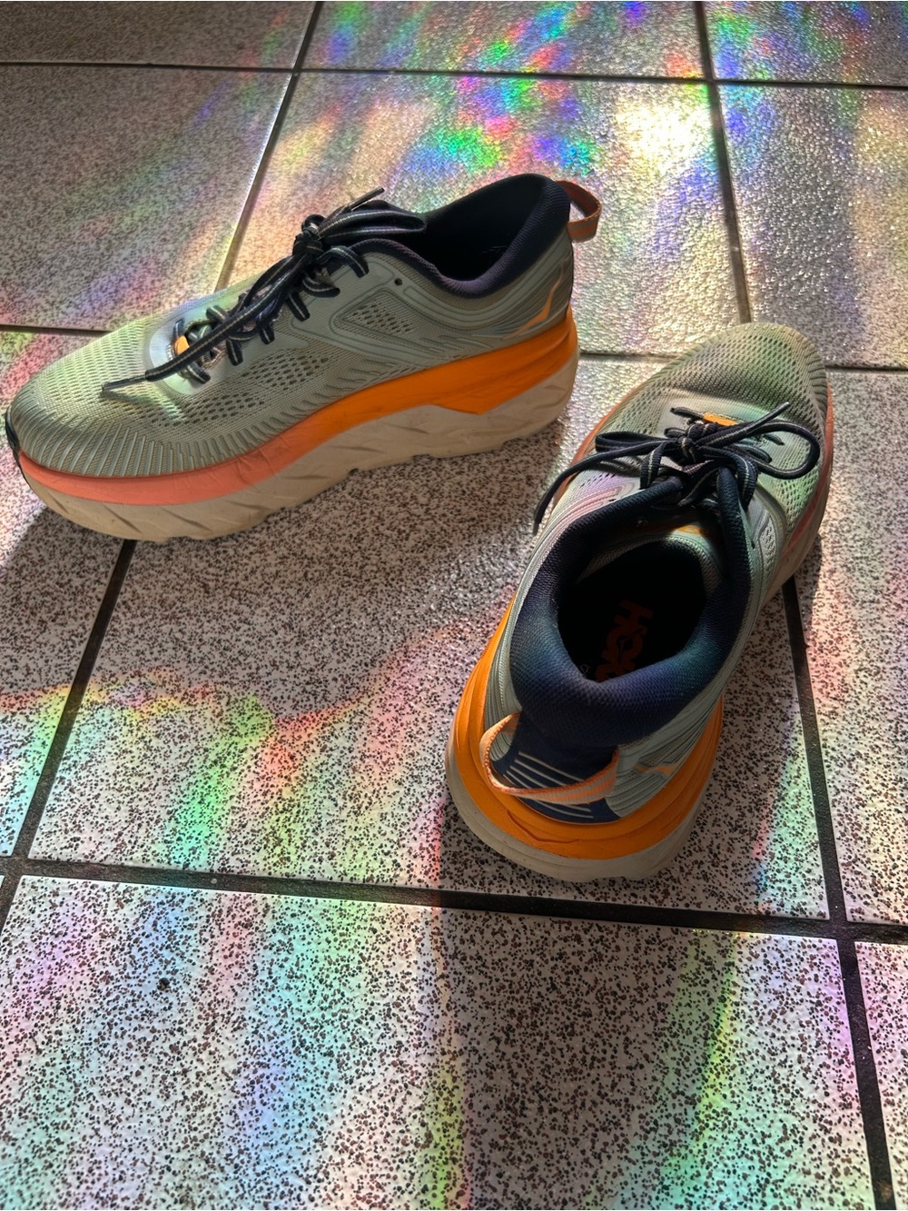 Hoka One One Bondi 7 Blue Haze/Black Iris 8.5 (Women)